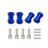 4pcs Aluminum RC Car 12mm Hex Hub Drive Adaptor 15/20/25mm Combiner Coupler for 1/10 RC Crawler Axial SCX10 D90(15mm Black) view 4