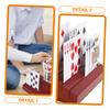HOODANCOS Wooden Playing Card Holder Display Base for Card Games Sturdy Rack Natural Appearance view 3
