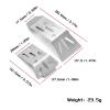 2pcs Stainless Steel Front and Rear Chassis Armor Protector for ARR-ma 1/18 for Gra-nite for Gr-om RC Car Upgrade Parts Accessories view 3