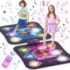 Surelect Dance Mat, 2025 Rechargeable Light-Up 2-Player Opposing Dance Pad with Bluetooth, 12-Button Music Dancing Toy, Christmas Birthday Gift for 3-12 Year Old Boys Girls view 1