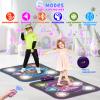 Surelect Dance Mat, 2025 Rechargeable Light-Up 2-Player Opposing Dance Pad with Bluetooth, 12-Button Music Dancing Toy, Christmas Birthday Gift for 3-12 Year Old Boys Girls view 3