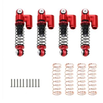 32mm Aluminum Threaded Mini Shock Absorber for 1/24 RC Crawler Car Axial SCX24 90081(A RED)