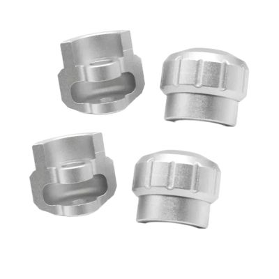 4PCS Aluminum Alloy Shock Cap Absorber Protector for ARR-MA 1/7 1/8 RC Car Upgrade Parts Accessories(Silver)