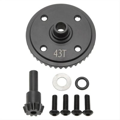 Gearbox Bevel Gear 43T and Input Gear 10T for ARR-ma 1/8 for KRA-ton 6s 1/7 for Not-orious for Out-cast 10-43t