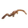 BESTonZON Dinosaur Model Dinosaur Tiny Figures Mini Figures Decor Wood Figurine Simulation Animal Miniature Model Realistic Wooden Light Brown view 1