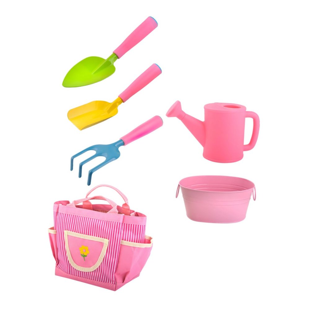 CHICAMPERA 1set Boy Girl Mini Garden Tool Gardening Supplies for Boy Girl Fun Shovels and Rakes for Outdoor Planting and Gardening Activities for Boys and Girls