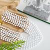 EOBOH 120PCS Bead Necklaces Party Favors, White Mardi Gras Beads Stuff Accessories, 33" 6mm Round Holiday Necklace Decorations Bulk, White Bead for Wedding Birthday School Celebrations Parade Throws view 2