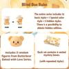 Aven Rabbit Butterbear Baked with Love Series Cubby Face Blind Box Action Figures Mystery Box Cute Random Toys Birthday Gift Christmas Collectible Toy for Desktop Ornaments, 1PC view 2