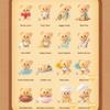 Aven Rabbit Butterbear Baked with Love Series Cubby Face Blind Box Action Figures Mystery Box Cute Random Toys Birthday Gift Christmas Collectible Toy for Desktop Ornaments, 1PC view 3