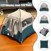 1:12 Scale Miniature Camping Tent,Camping Small Tent Model,Handmade Realistic Accessory with Roll-Up Door,Movable Dolls Decorative Miniature Scene Accessories, Photography Props Toy Gift view 2