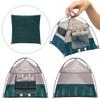 1:12 Scale Miniature Camping Tent,Camping Small Tent Model,Handmade Realistic Accessory with Roll-Up Door,Movable Dolls Decorative Miniature Scene Accessories, Photography Props Toy Gift view 3