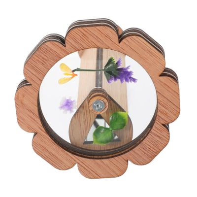 HONMEET DIY Boys and Girls Kaleidoscope Creative Refillable Toy Outdoor Travel Kaleidoscope Safe Wooden Boys and Girls