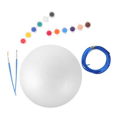 Angoily 1 Set Handmade Foam Globe Shapes Small Mini for Balls Craft Foam Model