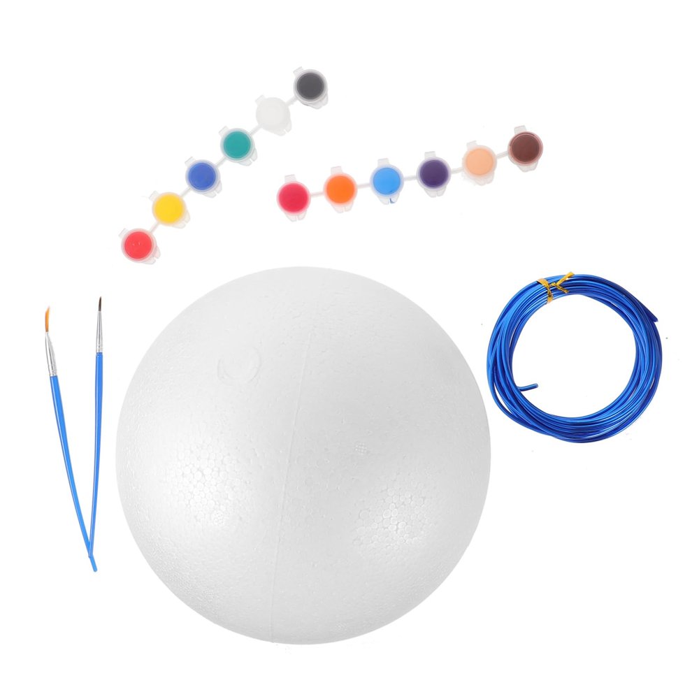 Angoily 1 Set Handmade Foam Globe Shapes Small Mini for Balls Craft Foam Model
