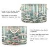 Burbuja Mushroom Forest Round Storage Basket with Cotton Rope Handles, Laundry Basket for Blankets, Toys, Nursery, Living Room Decoration view 3