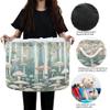 Burbuja Mushroom Forest Round Storage Basket with Cotton Rope Handles, Laundry Basket for Blankets, Toys, Nursery, Living Room Decoration view 4