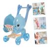 Toyvian Boys and Girls Shopping Cart Toy Grocery Cart for Pretend Play Fun Role Play Activity for Toddlers Easy to Use for Birthday and view 3