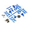 for Re-mo for Ho-BBY 1621 1631 1651 1661 1665 Metal Steering Block C-Hub Carrier Steering Assembly Suspension Arm Upgrade Parts Kit(Blue) view 1