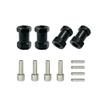 4pcs Aluminum RC Car 12mm Hex Hub Drive Adaptor 15/20/25mm Combiner Coupler for 1/10 RC Crawler Axial SCX10 D90(20mm Black) view 1