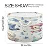 Burbuja Duck with Rain Boots Round Storage Basket with Cotton Rope Handles, Laundry Basket for Blankets, Toys, Nursery, Living Room Decoration view 2