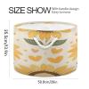 YETTASBIN Sunflower Cotton Rope Basket Large Round Baby Laundry Basket Toy Blanket Books Storage Bin for Bedroom Bathroom Nursery Home Decor, 20 x 14 Inch view 2