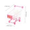 LALADEFIEE 2pcs Mini Shopping Cart Shopping Carts Shopping Carts for Groceries Shopping Cart for Ages 2-4 Shopping Cart for 1 Year Old Plastic Rosy view 2