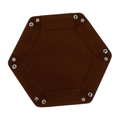 HANABASS Pu Leather Foldable Dice Tray and Storage Box for Table Games Design for Dice Jewelry and Sundries Capacity Easy to Clean