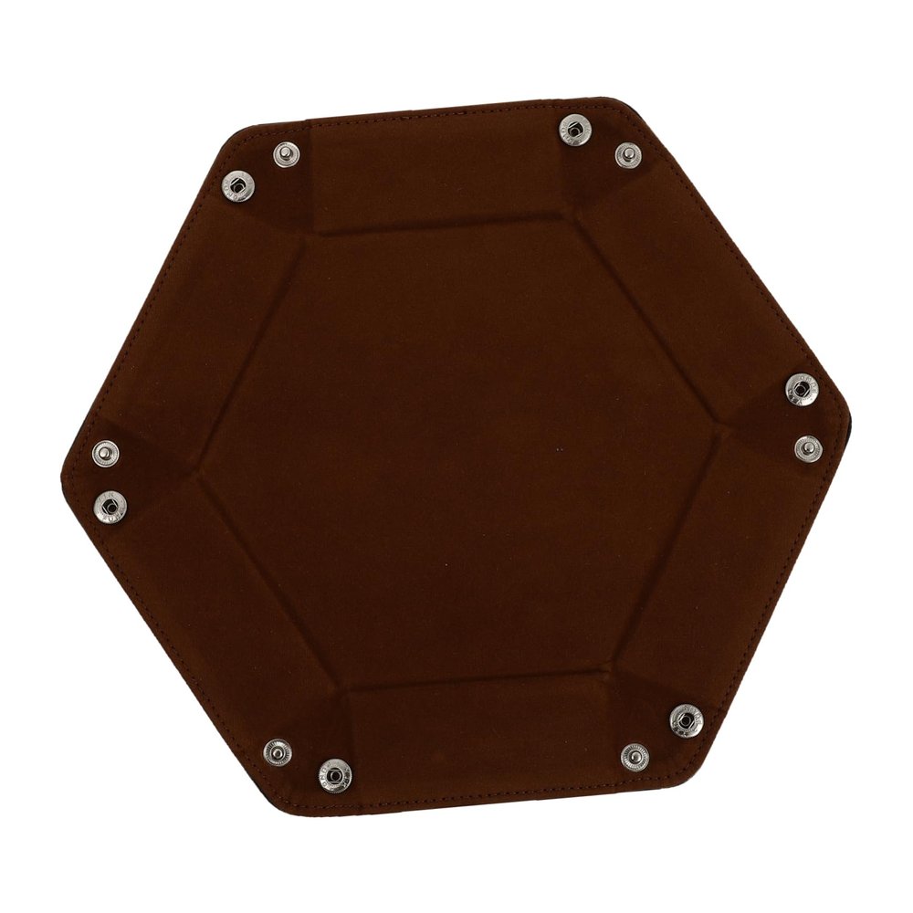 HANABASS Pu Leather Foldable Dice Tray and Storage Box for Table Games Design for Dice Jewelry and Sundries Capacity Easy to Clean
