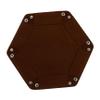 HANABASS Pu Leather Foldable Dice Tray and Storage Box for Table Games Design for Dice Jewelry and Sundries Capacity Easy to Clean view 1