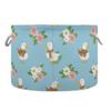 Burbuja Ducks Wearing Scarves Round Storage Basket with Cotton Rope Handles, Laundry Basket for Blankets, Toys, Nursery, Living Room Decoration view 1