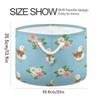 Burbuja Ducks Wearing Scarves Round Storage Basket with Cotton Rope Handles, Laundry Basket for Blankets, Toys, Nursery, Living Room Decoration view 2