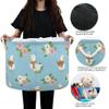 Burbuja Ducks Wearing Scarves Round Storage Basket with Cotton Rope Handles, Laundry Basket for Blankets, Toys, Nursery, Living Room Decoration view 4