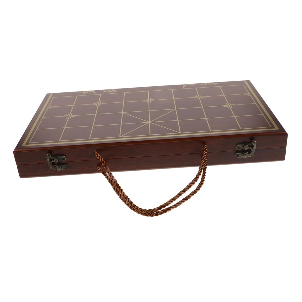 BESTonZON Natural Wood Chess Set Portable Chessboard Kit Travel Chess Game Vintage Chessboard Great for Skill Levels