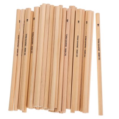 50pcs Hexagonal Student Pencil Drawing Pencils Writing s Erasable Non Sharpening Sketching Eraser Long Wood School Lead