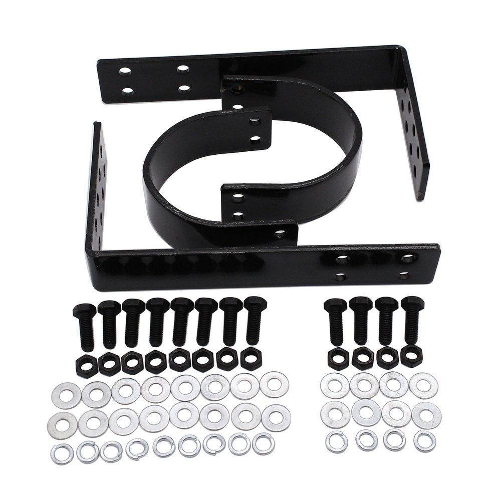 1 Set Universal Black Steel Driveshaft Safety Loop Bolt On Adjustable Drive Tail Shaft
