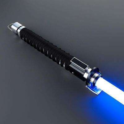 BrickCraftWorks Samurai-Style Pixel Pogo Core Saber Set, Removable Blade Fabric-Wrapped Hilt, Cosplay Prop, 16 Color&34 Sound Fonts, 12 Startup Effects, Motion-Sensing Control Effects