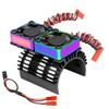 Aluminum Alloy Heat Sink Colorful Dual RC Motor Cooling Fan for RC Car 380 540 550 3650 3660 3674 Brushless Motor (Black) view 1