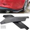 2PC Rear Bumper Lip Wrap Angle Diffuser Splitter Canard Spoiler Protector Compatible With VW Golf Mk8 MK7 MK7.5 MK6 MK5 GTI GTD GTE R R-LINE(Carbon fiber look) view 2