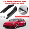 2PC Rear Bumper Lip Wrap Angle Diffuser Splitter Canard Spoiler Protector Compatible With VW Golf Mk8 MK7 MK7.5 MK6 MK5 GTI GTD GTE R R-LINE(Carbon fiber look) view 3
