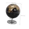 AUTSUPPL Decorative Rotating Earth Globe Compact Geography Teaching Aid with Solid Base for Office Classroom and Home Decor English Globe view 2