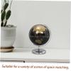 AUTSUPPL Decorative Rotating Earth Globe Compact Geography Teaching Aid with Solid Base for Office Classroom and Home Decor English Globe view 4