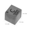 Luxshiny Metal Density Cube for Education High Density Element Display for Science Labs and Teaching Carbon Cube and Smooth Finish for view 2