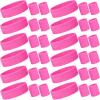 Bememo 36 Pcs Neon Sweatbands Set for Kids Adult 12 Headbands 24 Wristbands Bulk Sports Sweat Bands Athletic for Basketball Tennis Running Gym Student Gifts Glow Party(Pink,Small) view 1