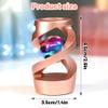 Apqdw Kinetic Spinning Desk Toy, Metal Fidget Spinner Stress ADHD Relief Anti Anxiety Focus Sensory Toy, Portable EDC Gadget, Birthday Gifts for Adults, Rose Gold view 2