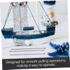 Abaodam 10pcs Rc Model Rod Linkage Metal Pushrod Chuck Screw Ball Head Buckle for Rc Boat Parts DIY Boat Model view 3
