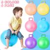 Lewtemi 6 Pcs Hopper Ball Carnival Outdoor Games 22 Inch Jumping Hopping Inflatable Bouncing Ball with Handle and Air Pump for Kids Sport Exercise(Light Colors) view 3