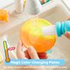Color Changing Play Sink with Running Water, Kids Sink Toy with Electric Dishwasher, Chopping Sounds and Automatic Water Cycle System, Pretend Role Play Kitchen Sink for Toddler Birthday Gift view 3