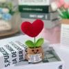 ailov Christian Gifts for Women Men, Jesus Bible Verse, God Says You are - Religious Faith Inspirational Plush with Card, Mini Positive Crochet Flower view 2