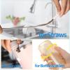 15.7" Silicone Bottle Brush Set - 6 Pack Water Bottle and Straw Cleaner Brush Long Handle for Hydro Flasks, Sports Bottles & Reusable Straw, Narrow Neck Containers, Tumblers, Glassware view 4