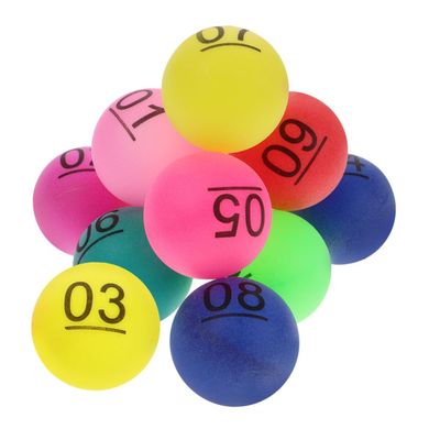 Kisangel Hollow Lottery Balls Print Balls for Table Game Group Activity Night Event